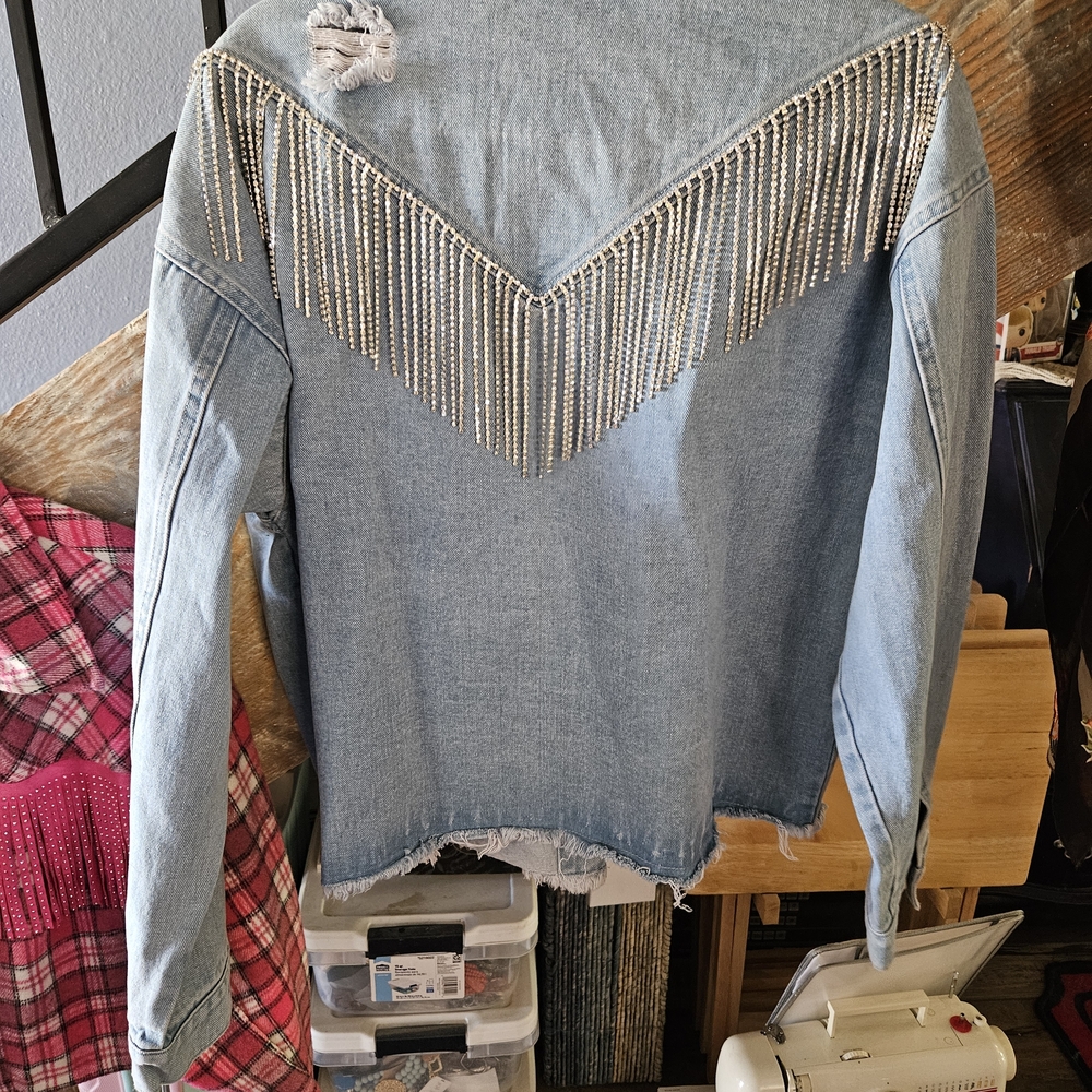 First Love Light Blue Denim Jacket